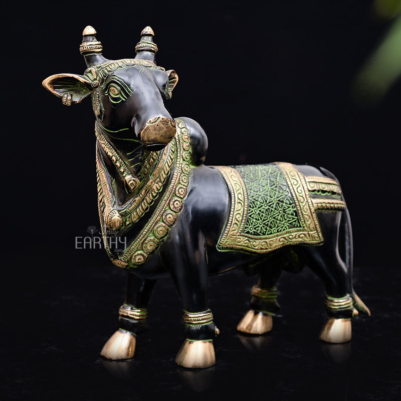 brass nandi statue, angel 3