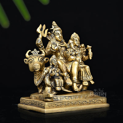 Brass Shiva Family