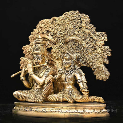 brass radha krishna, angel 3