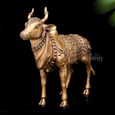 large brass nandi statue