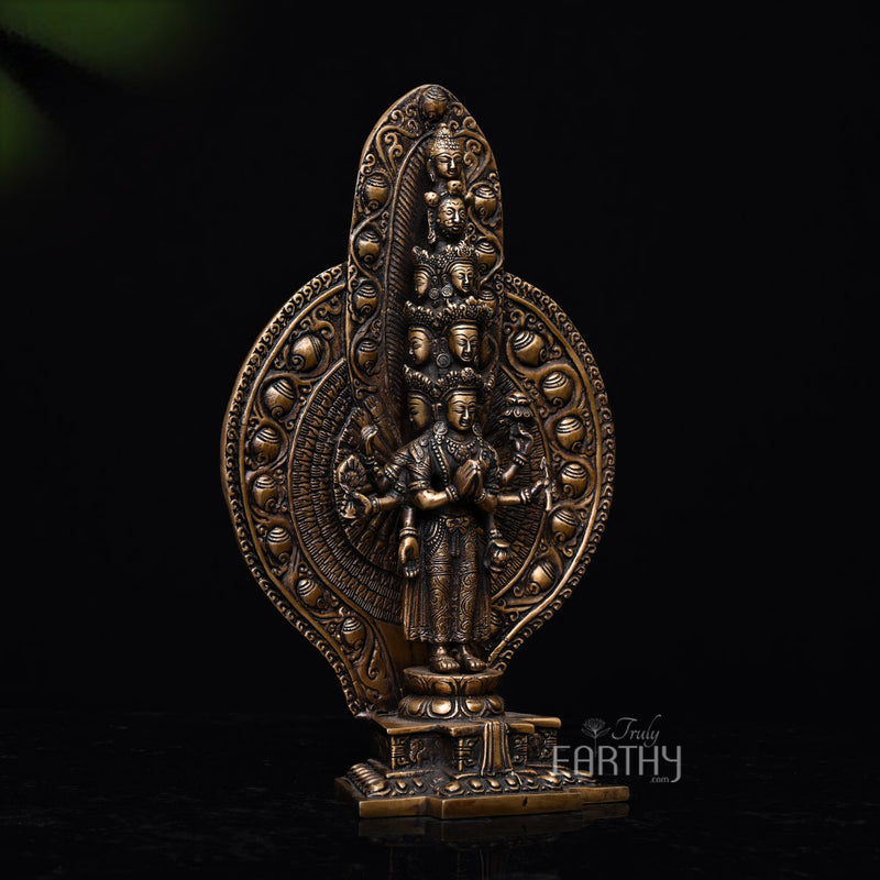 Brass Avalokiteshvara Idol_4