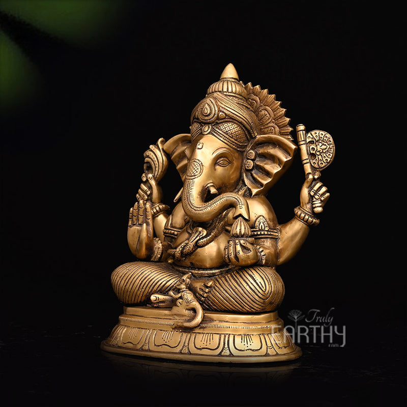 brass ganpati statue_3