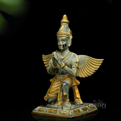 Brass Garuda in Namaskar Mudra