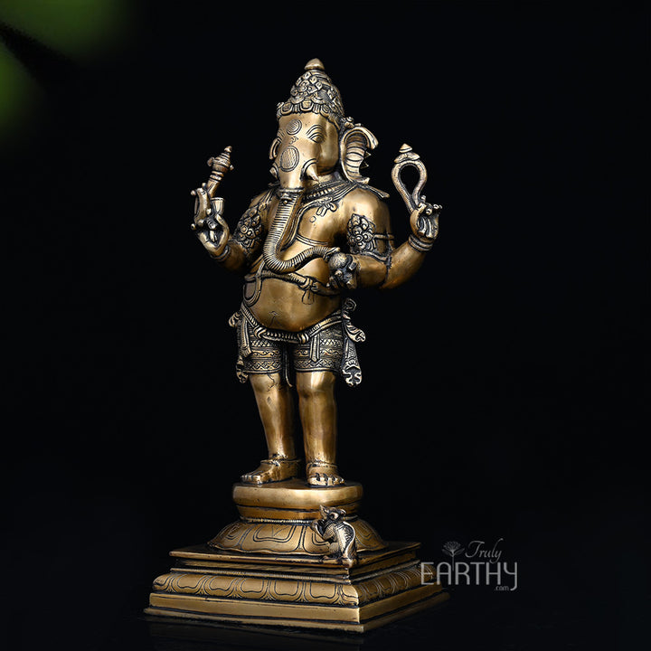 brass standing ganesha, angel 3