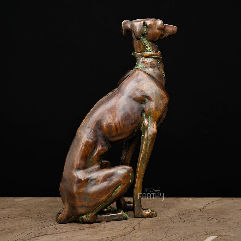 brass dog, angel 2