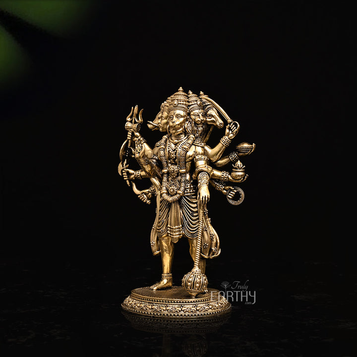 Superfine Brass Panchmukhi Hanuman Ji