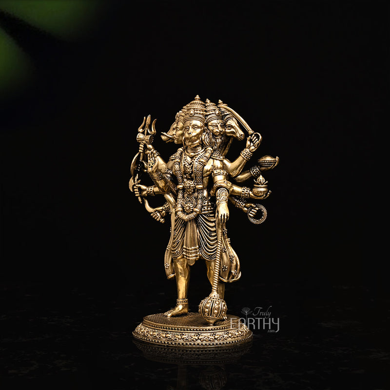 Superfine Brass Panchmukhi Hanuman Ji