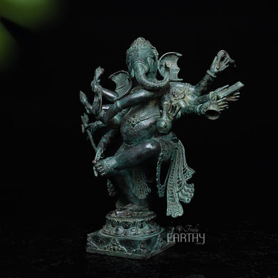 Bronze Dancing Ganesha Sculpture