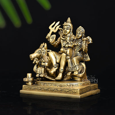 Brass Shiva Family