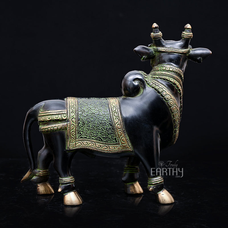 brass nandi statue, ange4