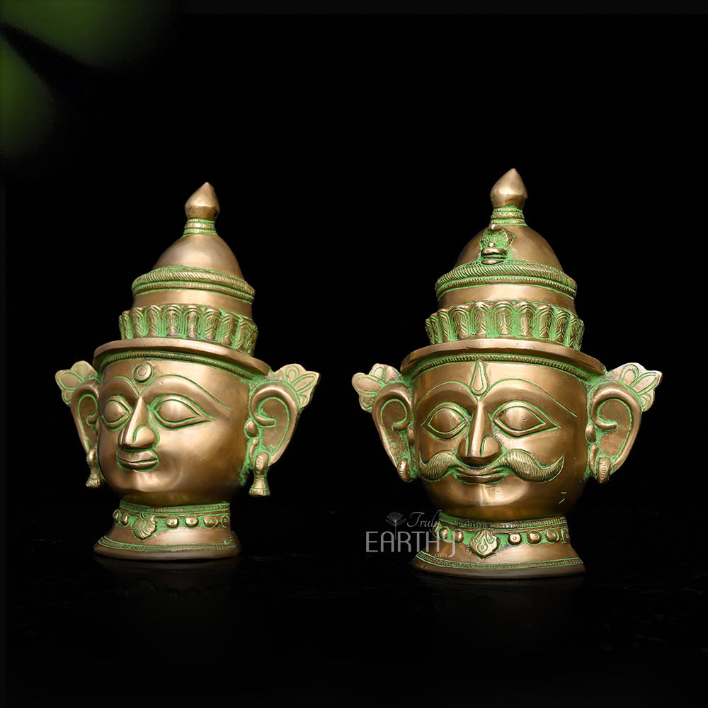 Shiva &amp; Gauri Mukhlingam Mask, angel 3
