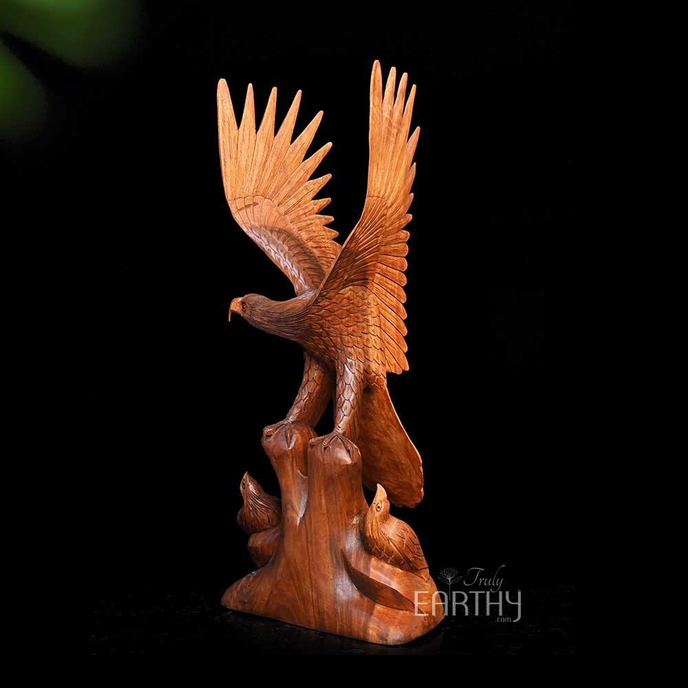 wooden eagle sculpture, angel 3