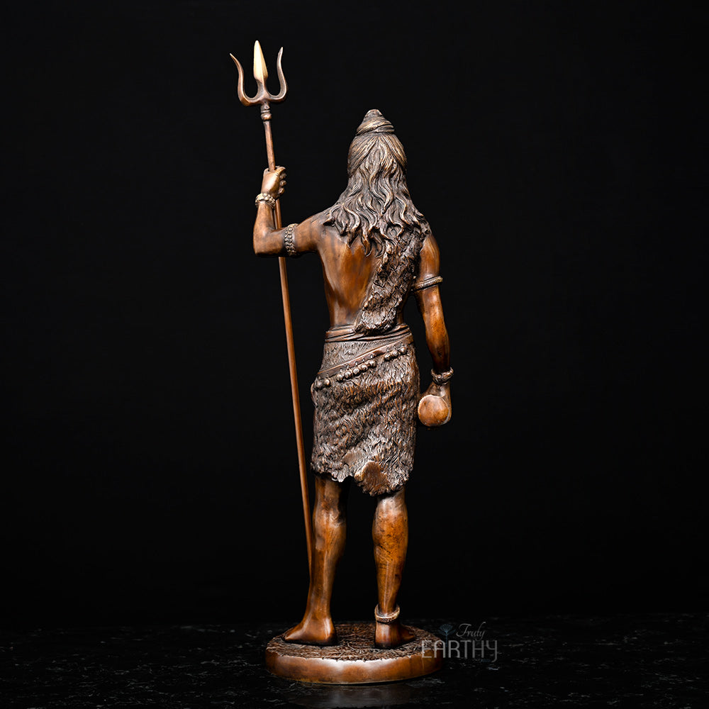brass standing shiva statue, angel 4