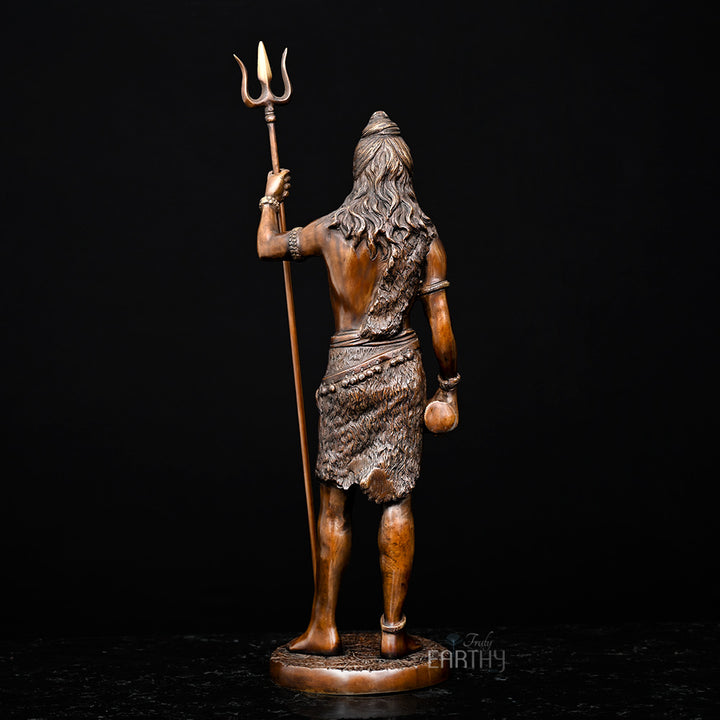 brass standing shiva statue, angel 4