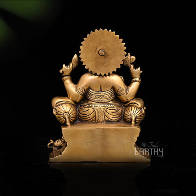 brass ganesha statue_5