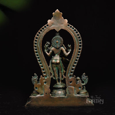brass saraswati idol_4