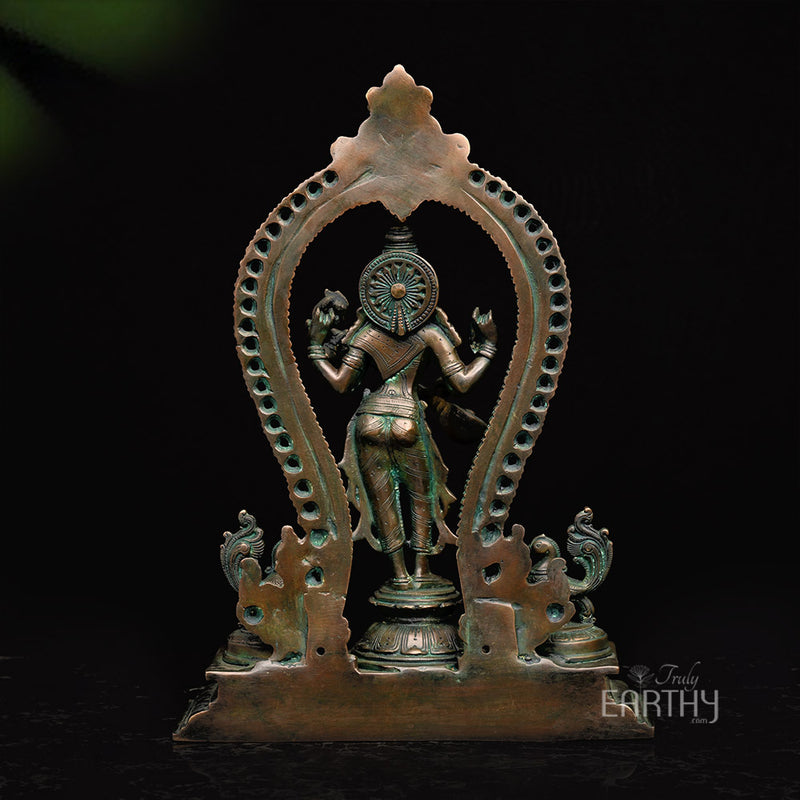 brass saraswati idol_4
