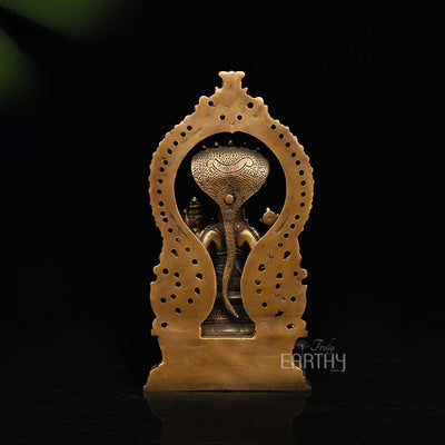 Vishnu and Lakshmi Brass Statue_6
