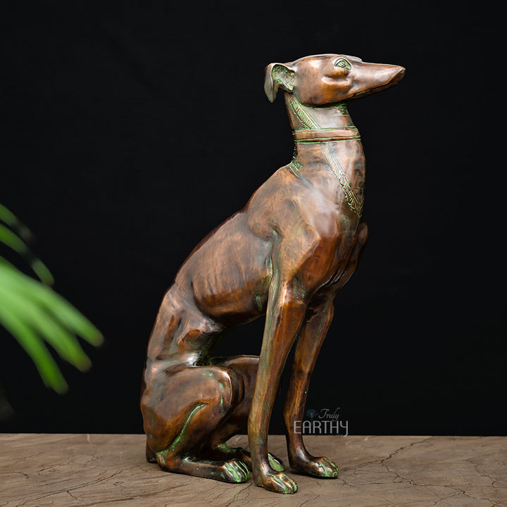 brass dog, angel 3