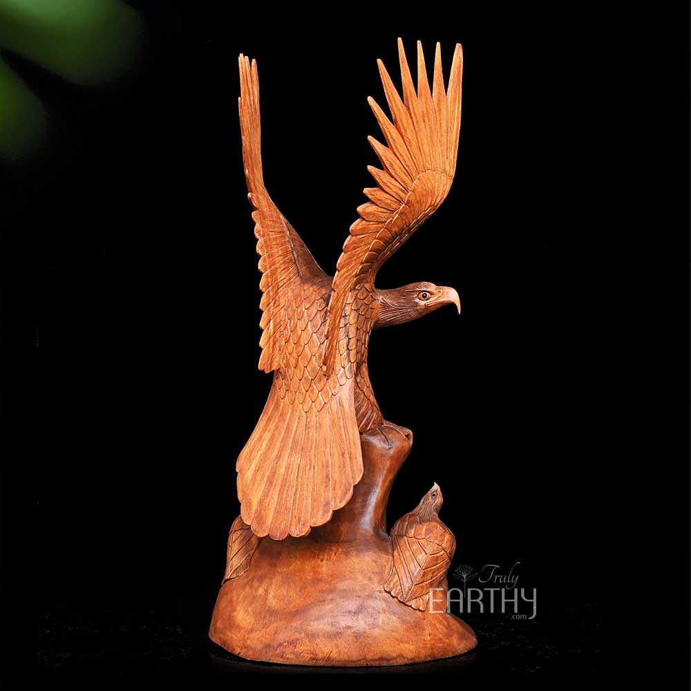 wooden eagle sculpture, angel 4