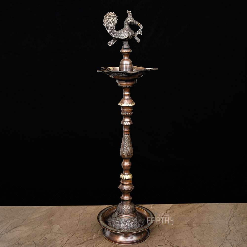 brass oil lamp, angel 6