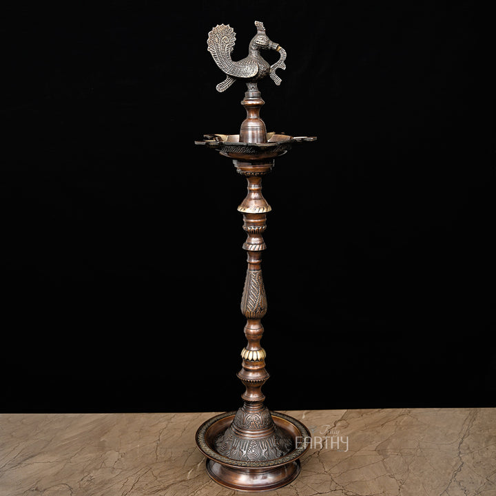 brass oil lamp, angel 6