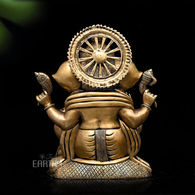 Brass Ganesha Idol (Large / 32.6 Kg / 23.2 inches)