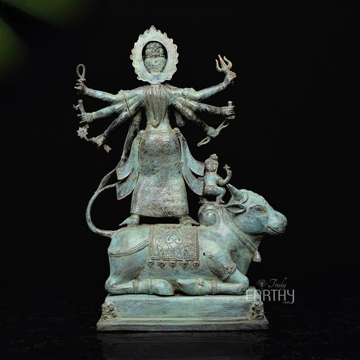 durga bronze statue_5
