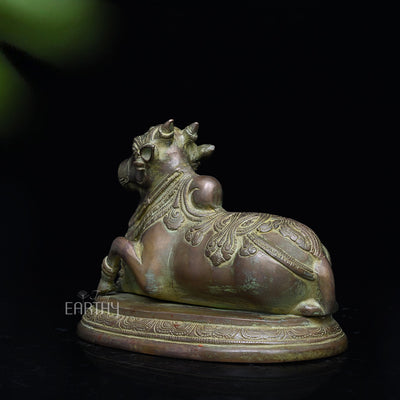 Brass Vintage Nandi Idol