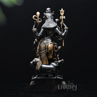 Ardhanarishvara Statue (Brass / 9.66 Kg)