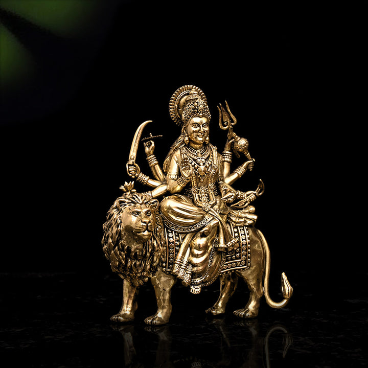 Superfine Durga Statue (Brass)