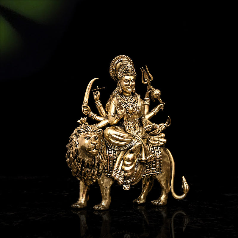 Superfine Durga Statue (Brass)