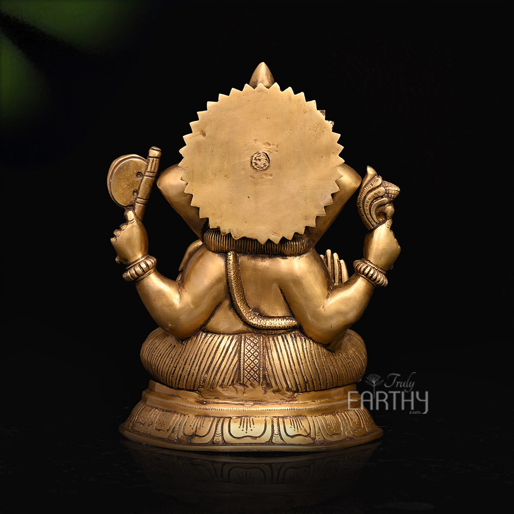brass ganpati statue_4