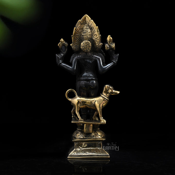 Brass Kaal Bhairava Statue