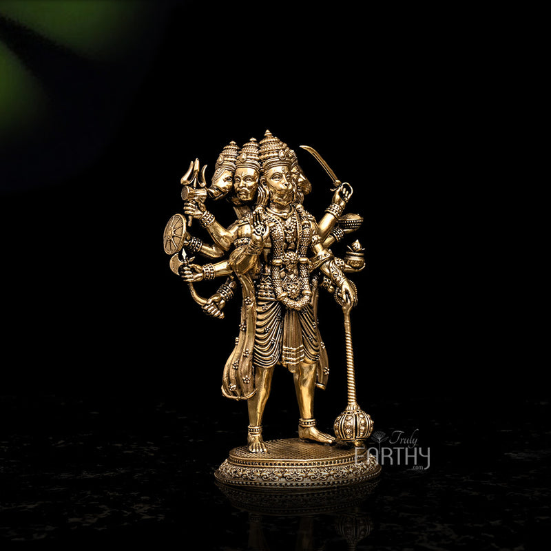 Superfine Brass Panchmukhi Hanuman Ji