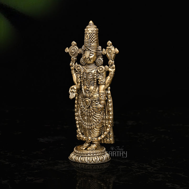Small Superfine Tirupati Balaji Brass Statue