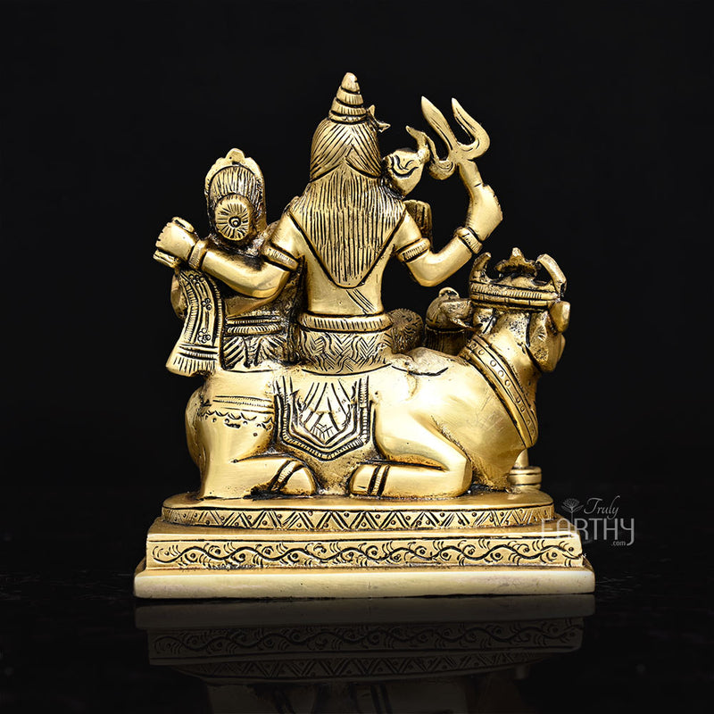 Brass Shiva Family