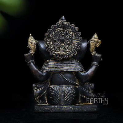 VIntage Brass Ganpati Idol