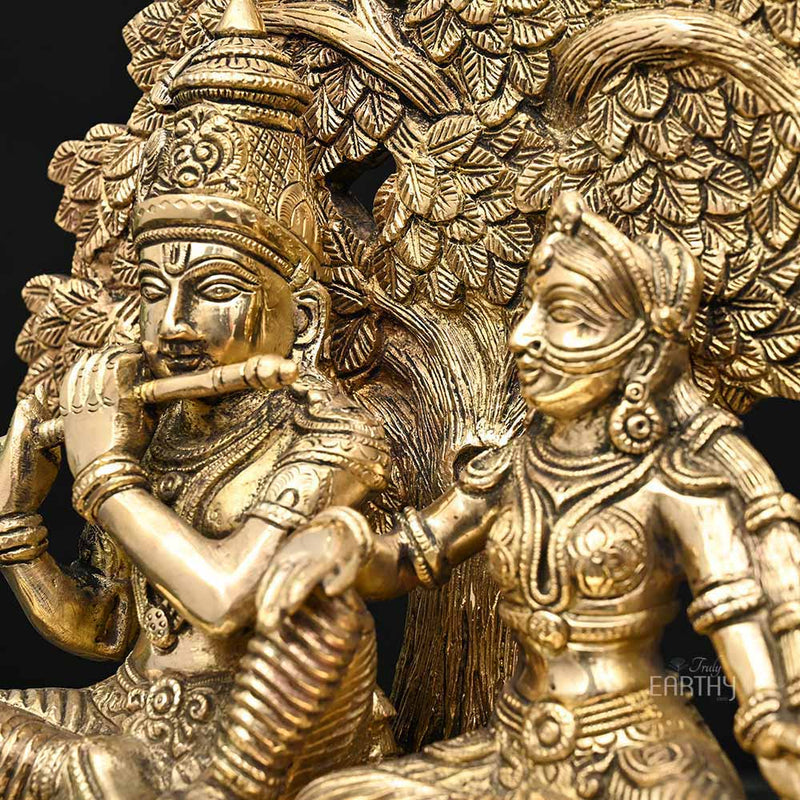 brass radha krishna, angel 6