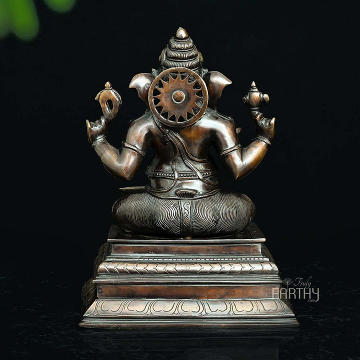 antique ganesha statue, angle 4