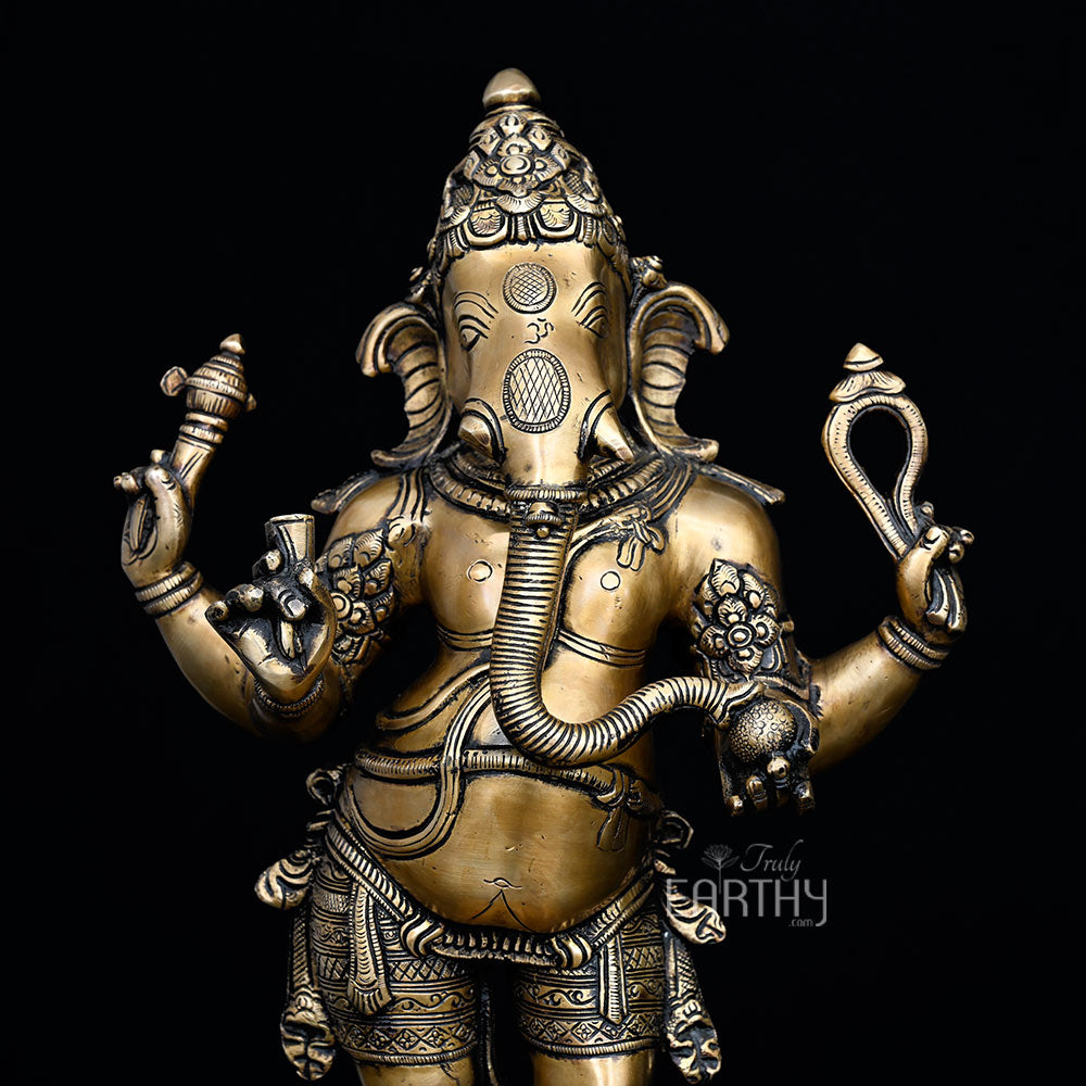 brass standing ganesha, angel 5