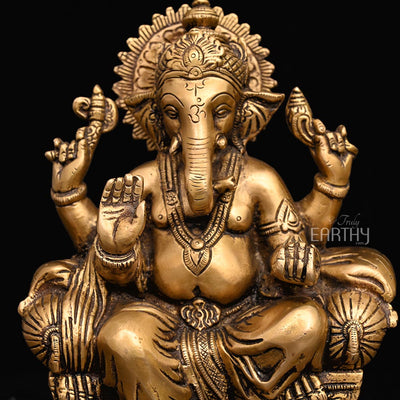 brass ganesha statue_2