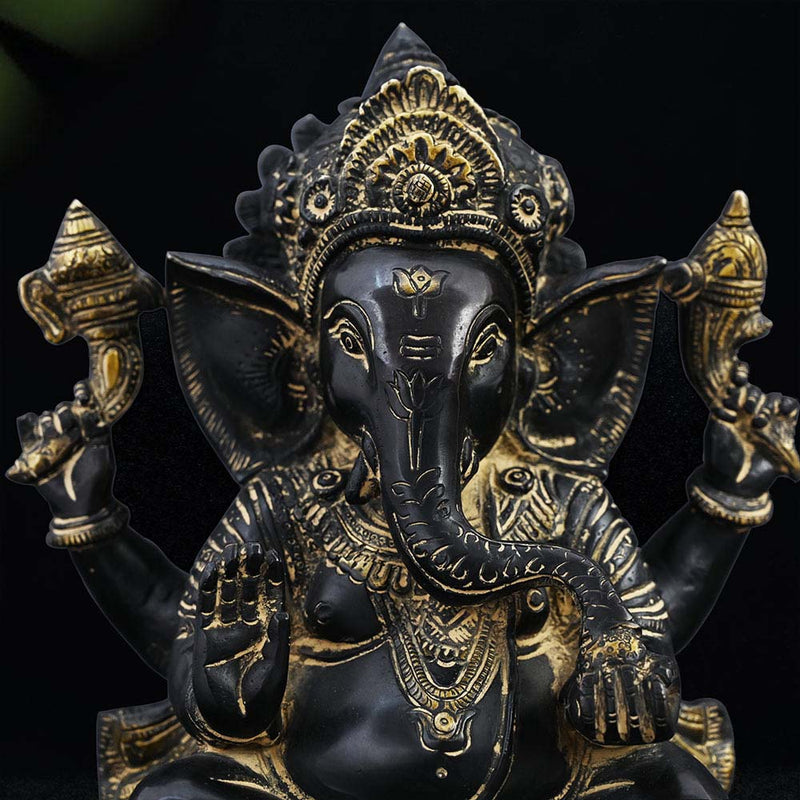VIntage Brass Ganpati Idol