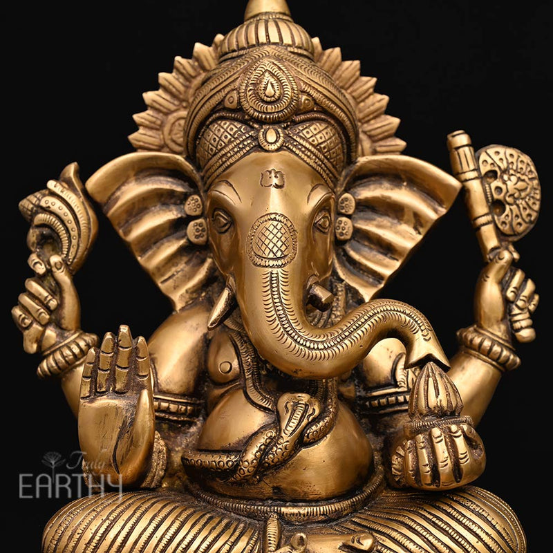 brass ganpati statue_5