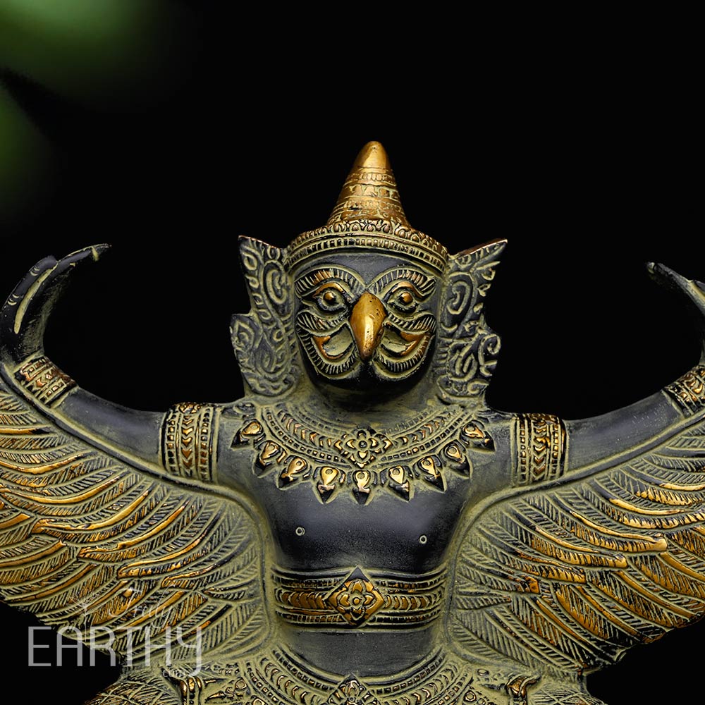 The Majestic Garuda - Brass Sculpture