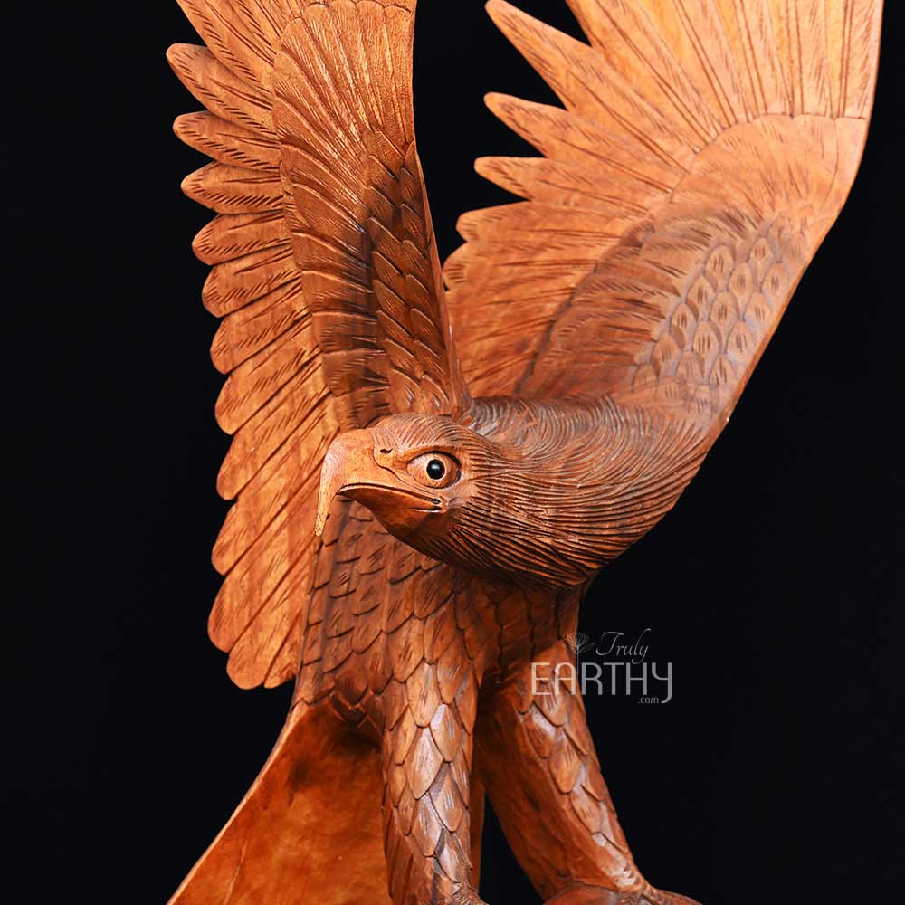 wooden eagle sculpture, angel 5