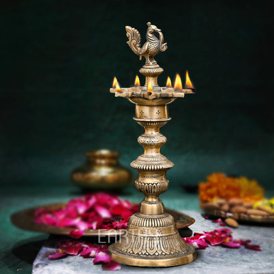 brass diya