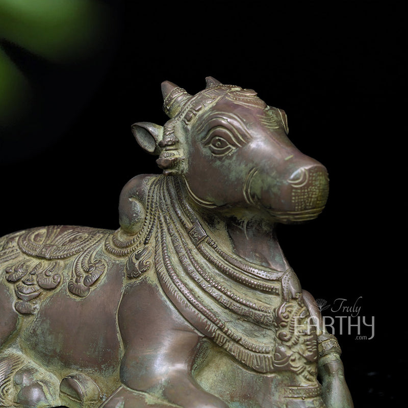Brass Vintage Nandi Idol