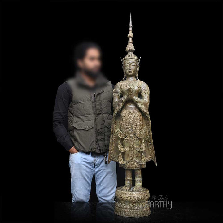 Bronze Buddha Sculpture (55 inches)