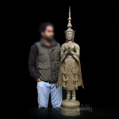 Bronze Buddha Sculpture (55 inches)